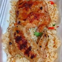 Butter Rice Chiken Wing Grilled