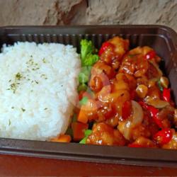 Rice Bento Chiken Lada Hitam