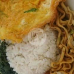 Nasi Rames Telor Dadar