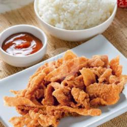 Rice Box Crispy Chicken Skin