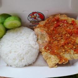 Nasi Telur Kribo Geprek