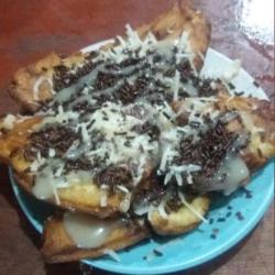 Pisang Penyet Coklat Keju