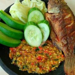 Ikan Nila Sambel Geprek (tanpa Nasi)