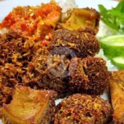 Lauk Babat Goreng Serundeng