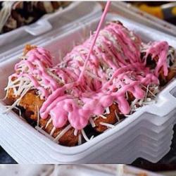 Pisang Keju Glaze Strawberry