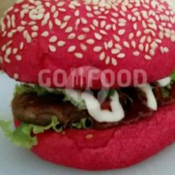 Burger Merah Pedas Beef Cheese Ulala