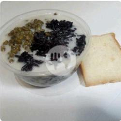 Bubur Kacang Ijo Campur Ketan Item   Roti.