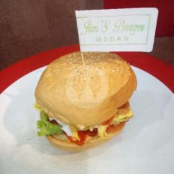 Burger Crispy   Telur