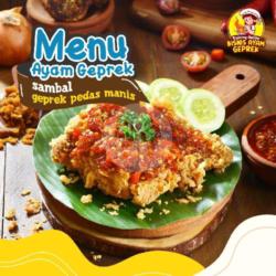 Ayam Geprek Pedas Manis   Nasi
