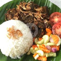 Nasi Putih Gongso Babat Iso