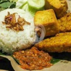 Nasi Tempe Penyet Sambal Teri