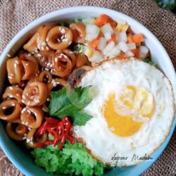 Rice Box Cumi Flower Telur