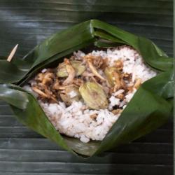 Nasi Bakar Teri Pete Cabe Ijo