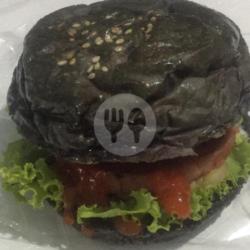 Black Burger Beef Telur