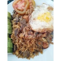 Nasi Goreng Ati Ampela Plus Telor Ceplok