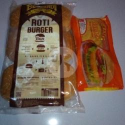 Paket Roti Burger   Burger Ayam