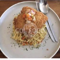 Spaghetti Aglio Olio   Dory Katsu