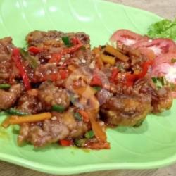 Ayam Saus Asam Manis   Nasi Putih