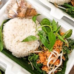 Nasi Urap Ikan Asin