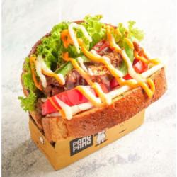 Spicy Beef Gyudon Teriyaki Toast