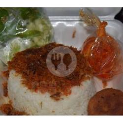 Nasi Ulam Telor Bulat Balado Gorengan