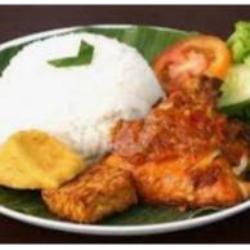 Ayam Penyet Jontor   Nasi