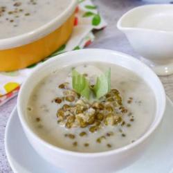 Bubur Kacang Ijo Roti Susu Santen