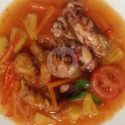 Nasi Putih   Udang Cumi Asam Manis