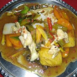 Babi Cah Tahu Sayur Asin