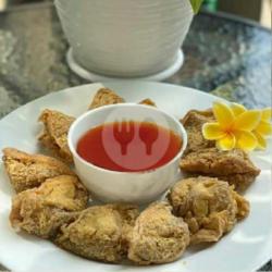 10 Pcs Tahu Walik Goreng Original   Saus Sambal Asam Manis