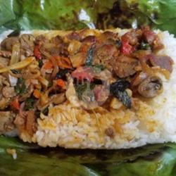 Nasi Bakar Ati Pete Kemangi