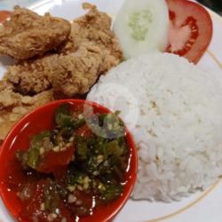 Nasi Daging Ikan Dori Cabe Pecak