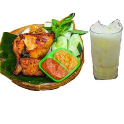 Paket Nasi Ayam Bacem   Es Joshua