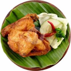 Lalapan Dada Ayam Goreng Jumbo Tanpa Nasi