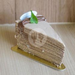 Slice Belgian Chocolate Mille Crepe