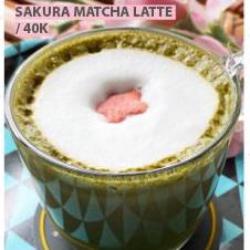 Sakura Matcha Latte