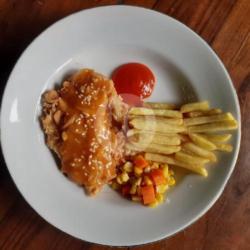 Chicken Steak   Kentang Goreng