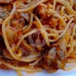 Paket Hemat Spaghetti Tulang Ceker Baso   Es Teh Manis