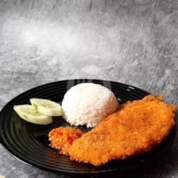 Nasi Daun Jeruk Chicken Katsu