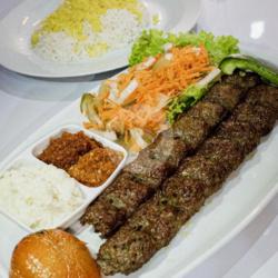 Kofte Double Beef Satay With Turkish Rice N Salad