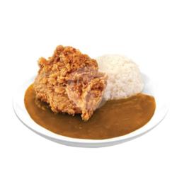 Nasi Crispy Chicken Curry
