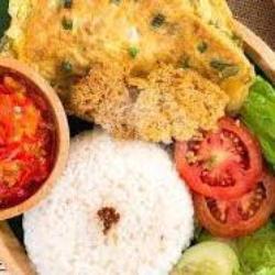 Nasi Liwet Telur Kribo Kremes