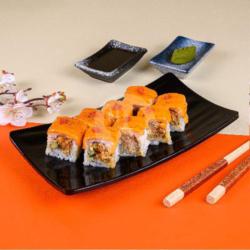 Tuna On Fire Roll Sushi