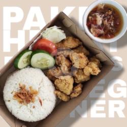 Porsi Pas Nasi Ayam Tepung Sambal Matah