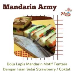 Mandarin Cake Motif Army