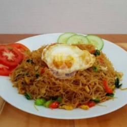 Bihun Goreng   Telur   Teh Es