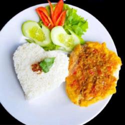 Nasi Telor Geprek Sambal Bawang