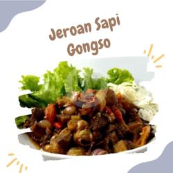 Nasi Babat Iso Sapi Gongso