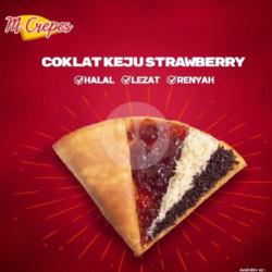 Crepes Coklat Keju Strawberry