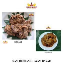 Nasi Rendang   Ayam Bakar